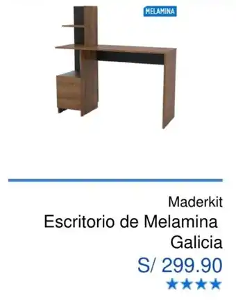 Maestro Maderkit Escritorio de Melamina Galicia oferta