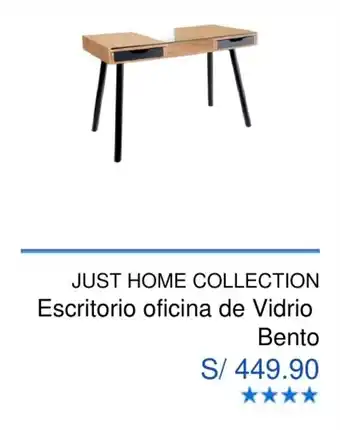 Maestro Just Home Collection Escritorio Oficina de Vidrio Bento oferta