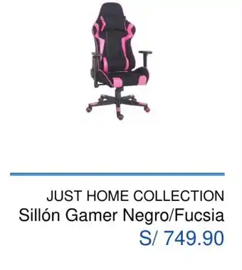 Maestro Just Home Collection Sillón Gamer Negro / Fucsia oferta