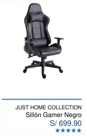Maestro Just Home Collection Sillón Gamer Negro oferta