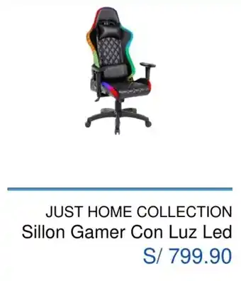 Maestro Just Home Collection Sillón Gamer con Luz LED oferta