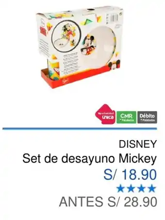 Maestro Disney Desayuno Mickey Set oferta