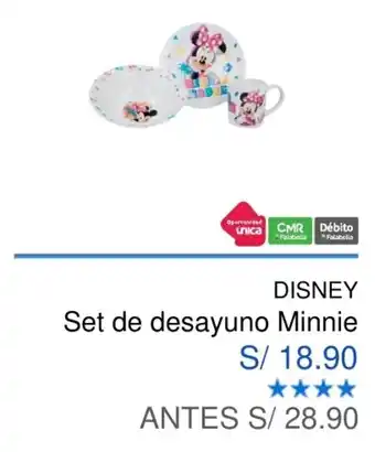 Maestro Disney Desayuno Minnie Set oferta