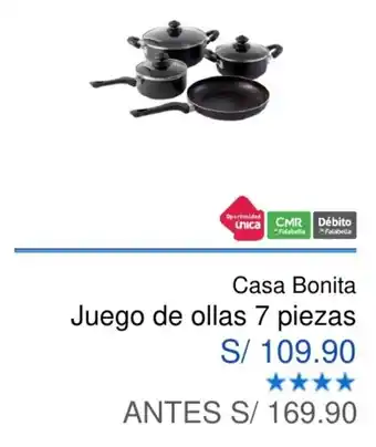 Maestro Casa Bonita Juego de Ollas 7 piezas oferta