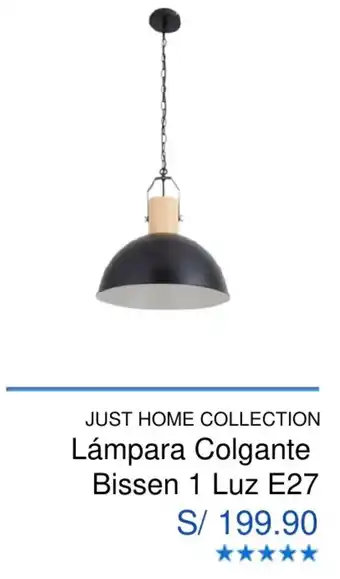 Maestro Just Home Collection Lámpara Colgante Bissen 1 Luz E27 oferta
