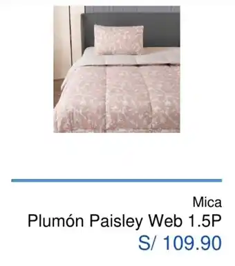 Maestro Mica Plumón Paisley Web 1.5P oferta