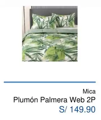 Maestro Mica Plumón Palmera Web 2P oferta