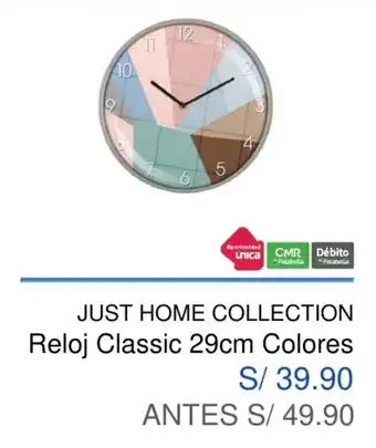 Maestro Just Home Collection Reloj Classic Colores 29cm oferta