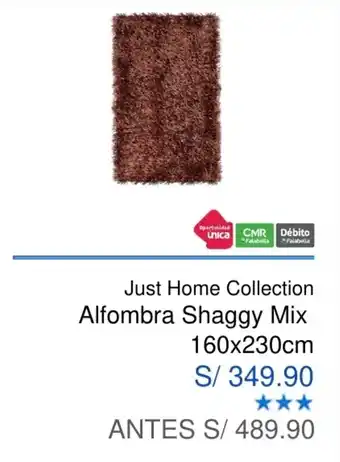 Maestro Just Home Collection Alfombra Shaggy Mix 160 x 230cm oferta