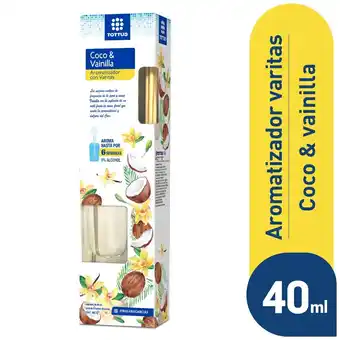 Tottus Varitas aromatizadoras de coco y vainilla oferta