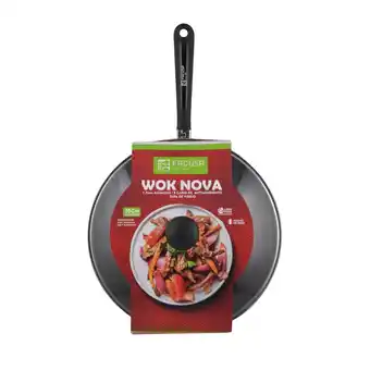 Tottus Sarten wok con tapa vidrio 30cm oferta