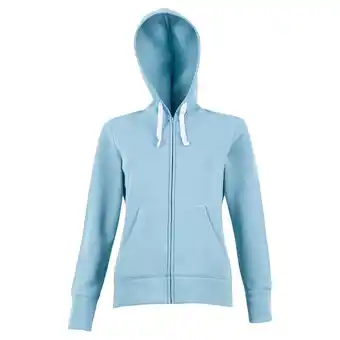 Tottus Polera mujer talla m celeste con capucha oferta