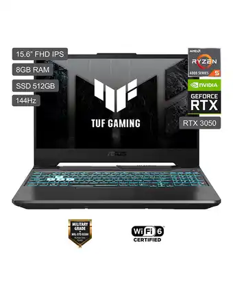Tiendas EFE Laptop gamng asus 15,6" fhd ips amd ryzen 5 512gb ssd 8gb r5-4600h oferta