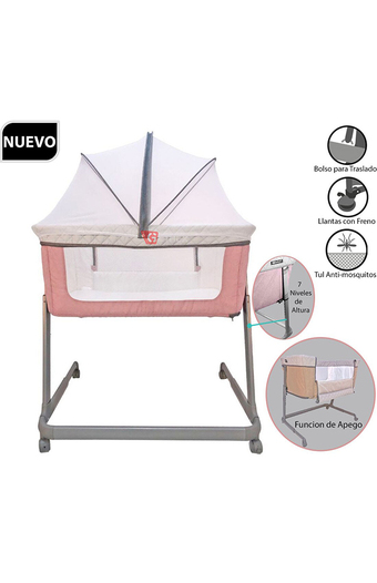 Tiendas EFE Cuna colecho ebaby marion rosado oferta