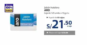 Makro Jabón hotelero aro caja de 125 unids. x 10 g c oferta