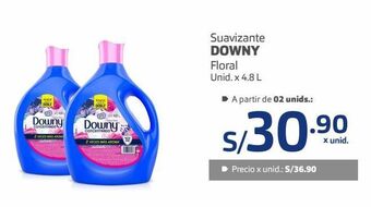 Makro Suavizante downy floral unid. x 4.8 l oferta