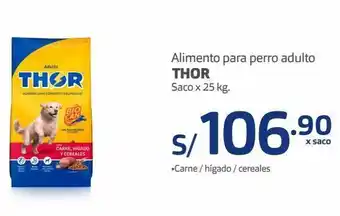 Makro Alimento para perro adulto thor saco x 25 k oferta