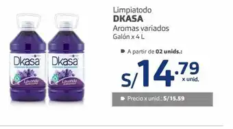 Makro Limpiatodo dkasa aromas variados galón x 4 l oferta