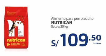 Makro Alimento para perro adulto nutrican saco x 25 kg. oferta