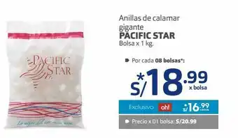 Makro Anillas de calamar gigante pacific star bolsa x 1 kg oferta