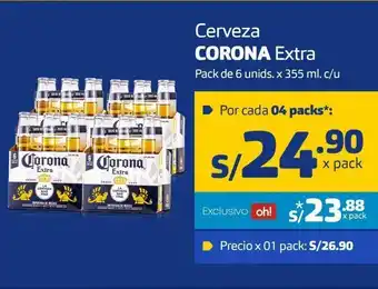 Makro Cerveza corona extra 6un 355ml oferta