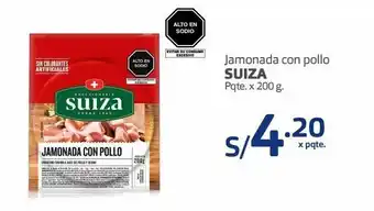 Makro Jamonada con pollo suiza pqte. x 200 g. oferta