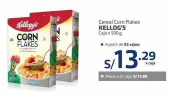 Makro Cereal corn flakes kellog’s caja x 500 g oferta