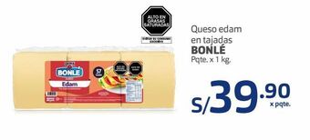 Makro Queso edam en tajadas bonlé pqte. x 1 kg. oferta