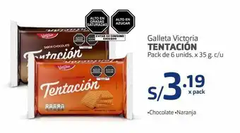 Makro Galleta victoria tentación pack de 6 unids. x 35 g. c/u oferta