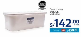 Makro Queso crema delice unid. x 5 kg. oferta