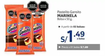 Makro Pastelito gansito marinela bolsa x 50 g. oferta