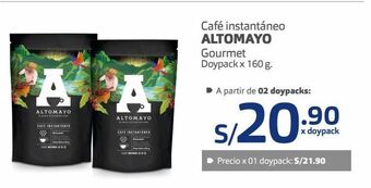 Makro Café instantáneo altomayo gourmet doypack x 160 g. oferta