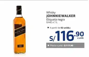 Makro Whisky johnnie walker etiqueta negra unid. x 1 l oferta