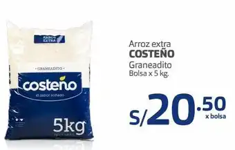 Makro Arroz extra costeño graneadito bolsa x 5 kg. oferta