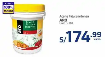 Makro Aceite fritura intensa aro unid. x 18 l oferta