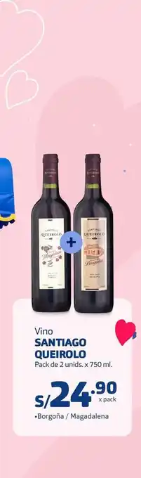 Makro Vino santiago queirolo pack de 2 unids x 750 ml oferta