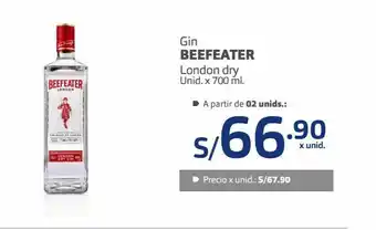 Makro Gin beefeater unid x 700 ml oferta