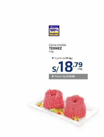 Makro Carne molida ternez x kg oferta