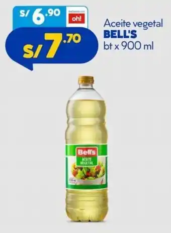 Mass Aceite Vegetal Bell's 900ml oferta