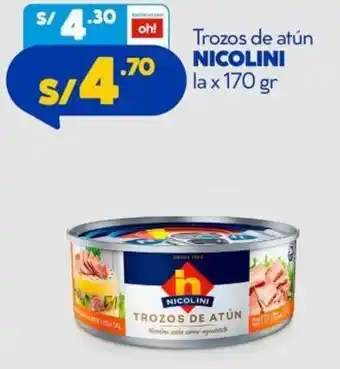 Mass Trozos de Atún Nicolini 170g oferta