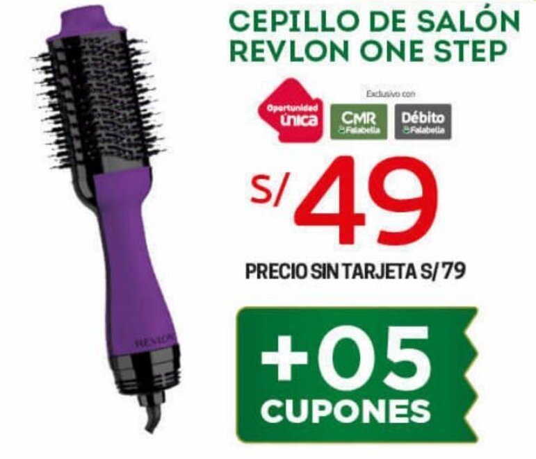 Cepillo de Salón Revlon One Step oferta en Tottus