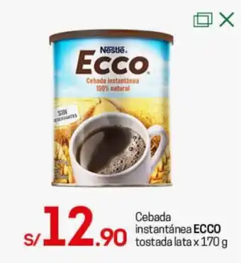 Tottus Cebada Instantánea Tostada Nestlé Ecco 170g oferta
