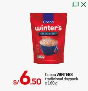 Tottus Cocoa Winter's Tradicional 160g oferta