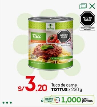 Tottus Tuco de Carne Tottus 230g oferta