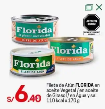 Tottus Filete de Atún Florida 170g oferta