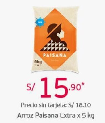 Tottus Arroz Paisana Extra 5kg oferta
