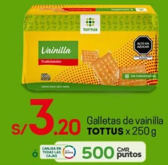 Tottus Galletas de Vainilla Tottus 250g oferta