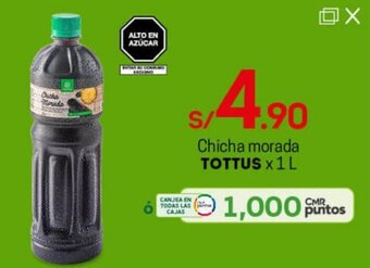 Tottus Chicha Morada Tottus 1L oferta