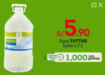 Tottus Agua Bidón Tottus 7L oferta