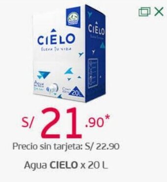 Tottus Agua Cielo 20L oferta